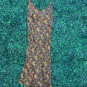 Vintage Disney Pampered Mouse Silk Dress